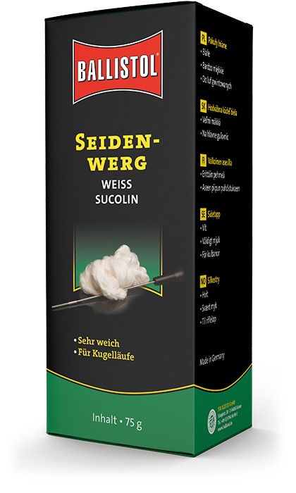 Ballistol Sucolin Seidenwerg KK 75 g weiß Reinigungszubehör für Waffen